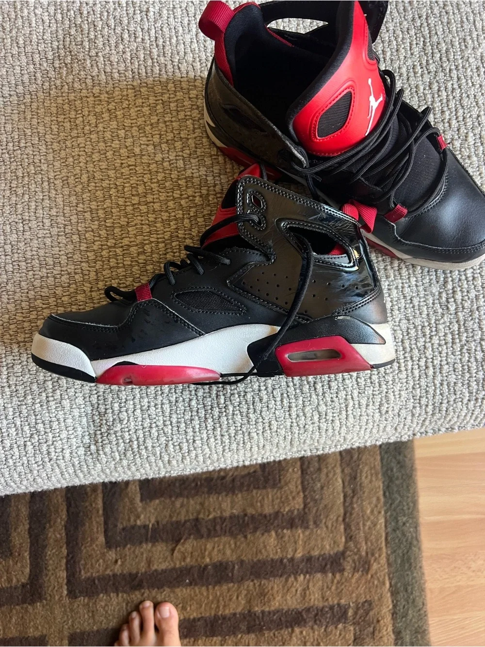 Air Jordan Flight Club ‘91 “Bred” – Men’s Size 8 red and black